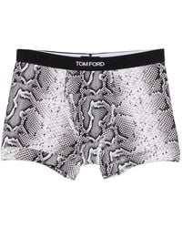 Tom Ford - Snake-Print Logo-Waistband Boxers - Lyst