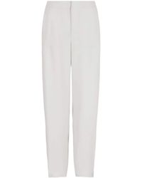 Giorgio Armani - High-Waisted Tapered Trousers - Lyst