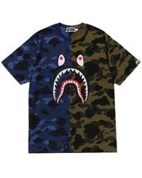 A Bathing Ape - T-Shirt Shark Motif - Lyst