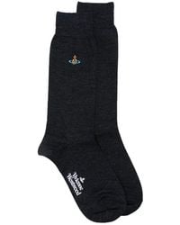 Vivienne Westwood - Orb-Embroidered Logo-Print Socks - Lyst