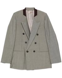 Victoria Beckham - Double-Breasted Wool-Mohair Jacket - Lyst