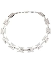 DARKAI - Crystal-Embellished Barbed-Wire Necklace - Lyst