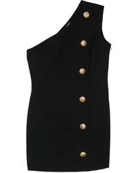 Balmain - One-shoulder Mini Dress - Lyst