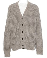 Roberto Collina - Waffle-Knit V-Neck Cardigan - Lyst