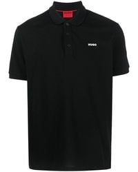 HUGO - Donos222 Polo Black - Lyst