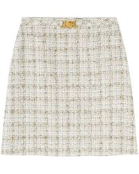 Versace - Tweed Mini Skirt - Lyst