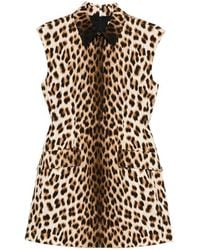 Sportmax - Lonza Animal-Print Mini Dress - Lyst