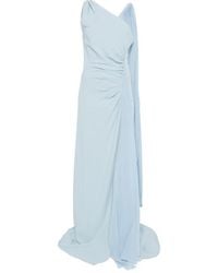 DE SANTIS - Gathered One-Shoulder Dress - Lyst