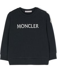 Moncler - Logo-Embroidered Cotton-Blend Sweatshirt - Lyst