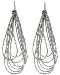 Brunello Cucinelli - Monili-Chain Drop Earrings - Lyst
