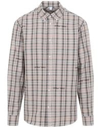 Off-White c/o Virgil Abloh - Flannel Cotton Shirt - Lyst