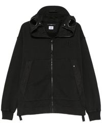 C.P. Company - C. P. Company Goggle-Detail Zip-Up Sweatshirt - Lyst