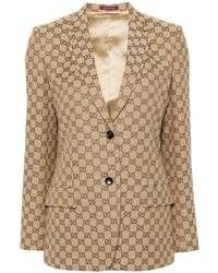 Gucci - Neutrals Jackets - Lyst