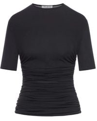 Alaïa - Alaã¯A Pleated T-Shirt - Lyst
