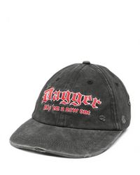 DAGGER - Distressed Embroidered Baseball Cap - Lyst