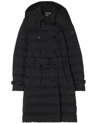 Burberry - Mid-Length Nylon Audley Puffer Coat - Lyst