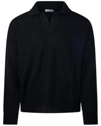 Roberto Collina - Polo-Collar Knitted Sweater - Lyst