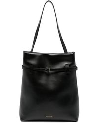 MANU Atelier - Buckle-Detail Leather Tote Bag - Lyst