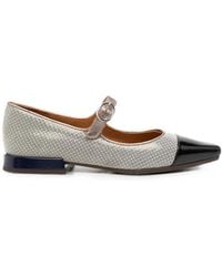 Chie Mihara - Gallet Buckle-Fastening Cap-Toe Ballet Flats - Lyst