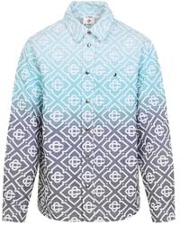 CASABLANCA - Light And Monogram Cotton Jacket - Lyst