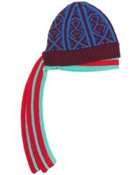 Dries Van Noten - Geometric-Pattern Beanie Hat - Lyst