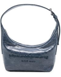 Alexander Wang - Crinkled-Effect Logo-Debossed Shoulder Bag - Lyst
