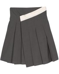 Low Classic - Pleated Mini Skirt - Lyst