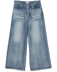 LA PISCINE - Faded Wide-Leg Jeans - Lyst