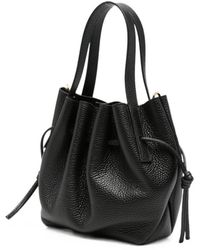 Yuzefi - Mini Scallop Pebbled-Leather Tote Bag - Lyst