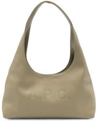 A.P.C. - A. P.C. Logo-Print Leather Tote Bag - Lyst