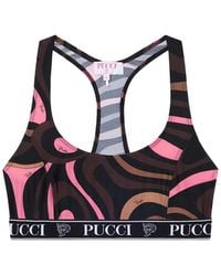 PUCCI - Marmo-Print Sports Top - Lyst