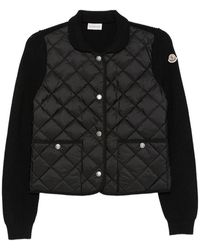 Moncler - Quilted Panel-Ribbed Jacket - Lyst
