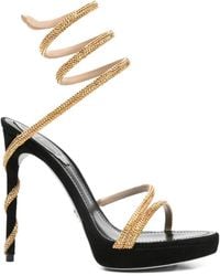 Rene Caovilla - Margot Spiral Embellished Sandals - Lyst