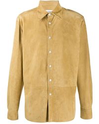 Loewe Slim Fit Suede Shirt - Multicolour