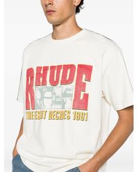 R H U D E © - The Desert Decides Logo-Print T-Shirt - Lyst