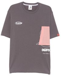 A Bathing Ape - Logo-Print Panelled T-Shirt - Lyst