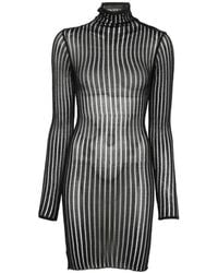 Dondup - Ribbed-Knit Mini Dress - Lyst