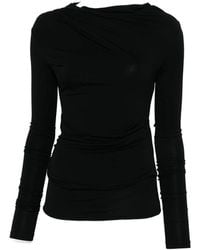 Entire studios - Draped Long-Sleeve Top - Lyst