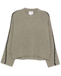 Kujten - Ribbed Whipstitch-Trim Sweater - Lyst