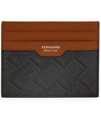 Ferragamo - Monogram Credit Card Holder - Lyst