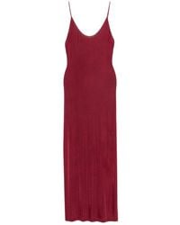 Saint Laurent - Chain-Link-Strap Open-Back Maxi Dress - Lyst