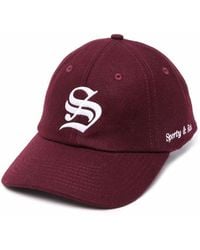 Sporty & Rich Embroidered-logo Baseball Cap