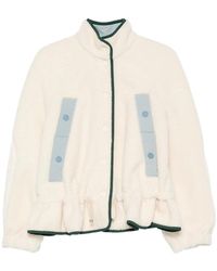 Stine Goya - Ruffled-Hem Fleece Jacket - Lyst