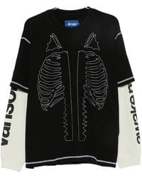 Awake Couture - Vanson Skeleton Waffle T-Shirt - Lyst