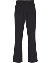 Balmain - Crepe-Textured Flared Cropped Trousers - Lyst