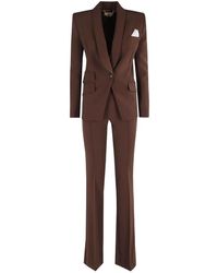 Elisabetta Franchi - Shawl-Collar Flared Trousers Suit - Lyst