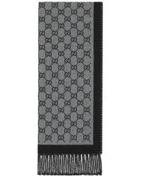 Gucci - Gg Wool Scarf - Lyst