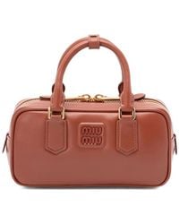 Miu Miu - Neutrals Tote Bags - Lyst
