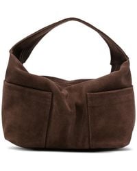 GIMAGUAS - Suede Slip-Pocket Tote Bag - Lyst