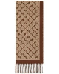 Gucci - Gg Wool Scarf - Lyst